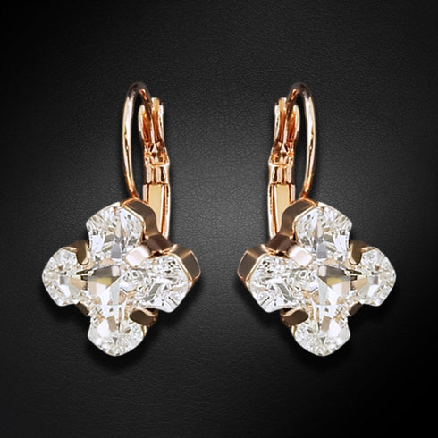 Auskarai „Bizantijos kryžius“ su Swarovski™ kristalais